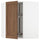 METOD corner wall cabinet with carousel, white Enköping/brown walnut effect, 68x80 cm