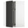METOD - METOD Corner wall cabinet with carousel, white/Nickebo matt anthracite, 68x100 cm