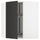 METOD - Corner wall cabinet with carousel, white/Nickebo matt anthracite , 68x80 cm