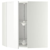 METOD corner wall cabinet with carousel, white/Ringhult white, 68x80 cm