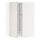 METOD corner wall cabinet with carousel, white/Ringhult light grey, 68x100 cm