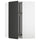METOD corner wall cabinet with carousel, white/Upplöv matt anthracite, 67.5x100.0x67.5 cm