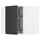 METOD corner wall cabinet with carousel, white/Upplöv matt anthracite, 67.5x60.0x67.5 cm