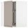 METOD corner wall cabinet with carousel, white/Upplöv matt dark beige, 67.5x80.0x67.5 cm