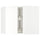METOD - METOD Corner wall cabinet with carousel, white/Vallstena white, 68x60 cm