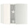 METOD corner wall cabinet with carousel, white/Veddinge white, 68x60 cm