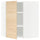 METOD corner wall cabinet with shelves, white/Askersund light ash effect, 68x80 cm
