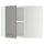 METOD corner wall cabinet with shelves, white/Bodbyn grey, 68x60 cm