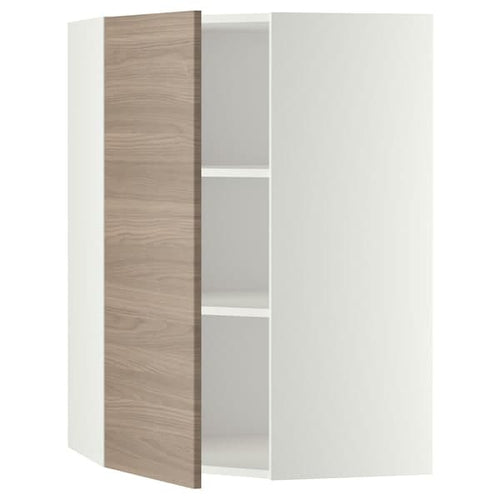 METOD - Corner wall unit with shelves, 68x100 cm