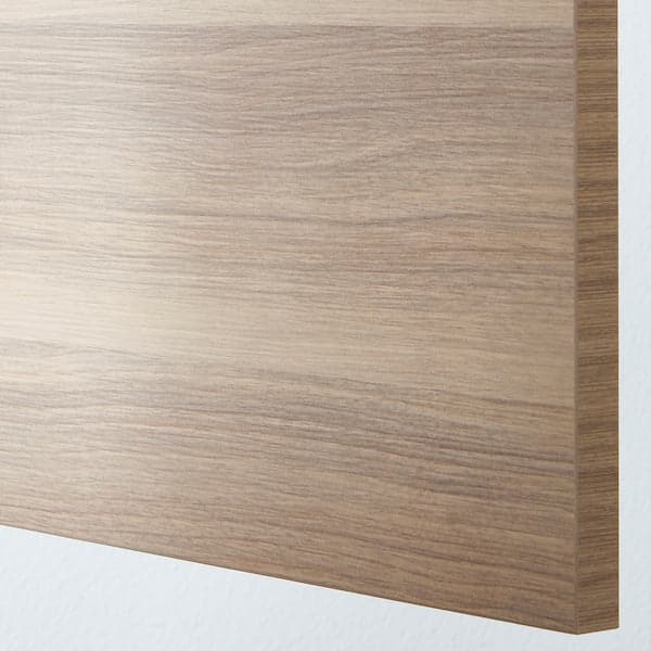 METOD Corner wall cabinet with shelves - white/Brokhult light grey 68x80 cm , 68x80 cm - best price from Maltashopper.com 69918593