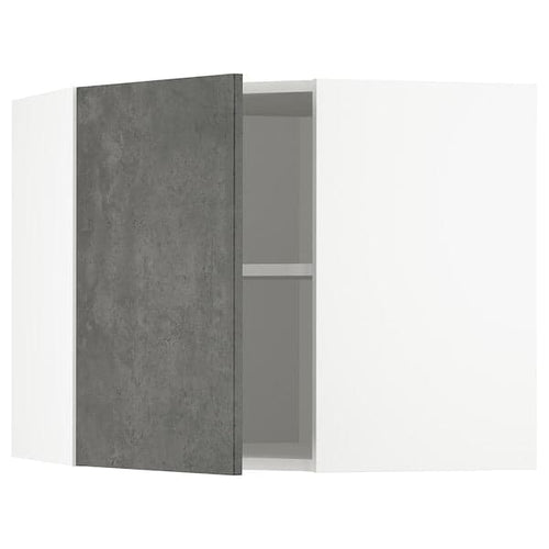 METOD - Corner wall unit with shelves, 68x60 cm