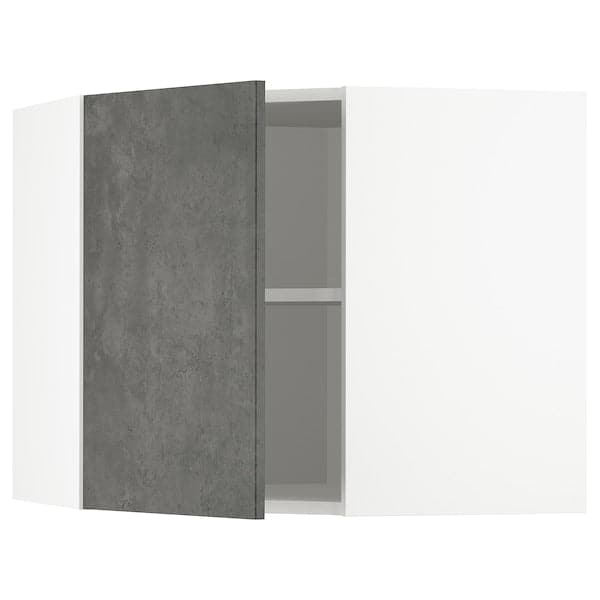 METOD - Corner wall unit with shelves, 68x60 cm