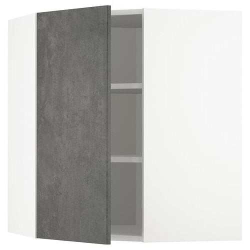 METOD - Corner wall unit with shelves, 68x80 cm