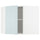 METOD corner wall cabinet with shelves, white/Kallarp light grey-blue, 67.5x60.0x67.5 cm
