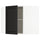 METOD corner wall cabinet with shelves, white/Lerhyttan black stained, 68x60 cm