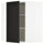 METOD corner wall cabinet with shelves, white/Lerhyttan black stained, 68x80 cm