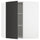 METOD corner wall cabinet with shelves, white/Nickebo matt anthracite, 68x80 cm