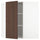METOD corner wall cabinet with shelves, white/Sinarp brown, 68x80 cm