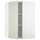 METOD corner wall cabinet with shelves, white/Stensund light green, 68x100 cm