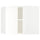 METOD corner wall cabinet with shelves, white/Vallstena white, 67.5x60.0x67.5 cm