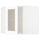 METOD - METOD Corner wall cab w shelves/glass dr, white Enköping/white wood effect, 68x60 cm