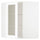 METOD - METOD Corner wall cab w shelves/glass dr, white Enköping/white wood effect, 68x80 cm