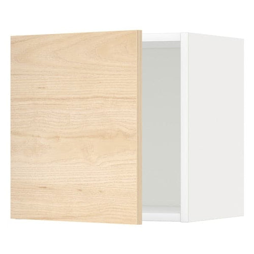 METOD - Wall cabinet, white/Askersund light ash effect, 40x40 cm