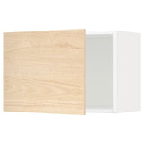METOD wall cabinet, white/Askersund light ash effect, 60x40 cm