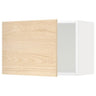 METOD wall cabinet, white/Askersund light ash effect, 60x40 cm
