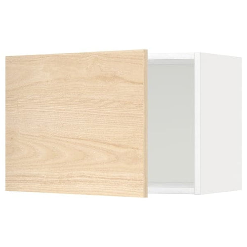 METOD - Wall cabinet, white/Askersund light ash effect, 60x40 cm