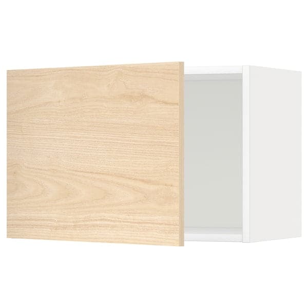 METOD - Wall cabinet, white/Askersund light ash effect, 60x40 cm