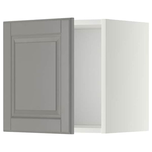 METOD - Wall cabinet, white/Bodbyn grey, 40x40 cm