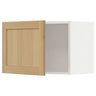 METOD wall cabinet, white/Forsbacka oak, 60x40 cm