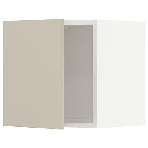 METOD - METOD Wall cabinet, white/Havstorp beige, 40x40 cm