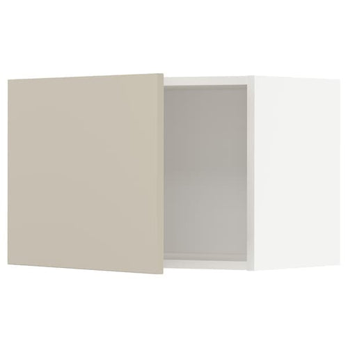 METOD - Wall cabinet, white/Havstorp beige, 60x40 cm