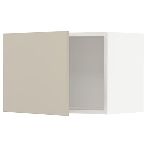 METOD - METOD Wall cabinet, white/Havstorp beige, 60x40 cm
