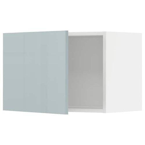 METOD - Wall cabinet, white/Kallarp light grey-blue, 60x40 cm