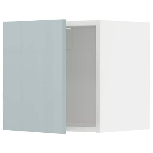 METOD - Wall cabinet, white/Kallarp light grey-blue, 40x40 cm - best price from Maltashopper.com 69478810