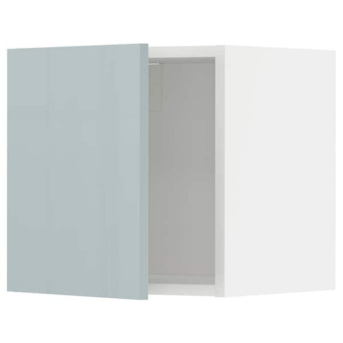 METOD - Wall cabinet, white/Kallarp light grey-blue, 40x40 cm