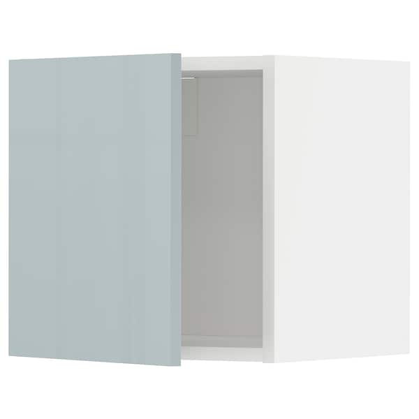 METOD - METOD Wall cabinet, white/Kallarp light grey-blue, 40x40 cm