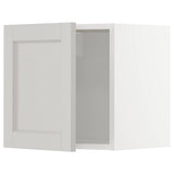 METOD wall cabinet, white/Lerhyttan light grey, 40x40 cm