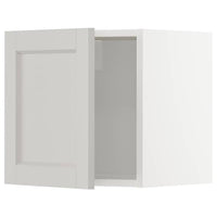 METOD wall cabinet, white/Lerhyttan light grey, 40x40 cm