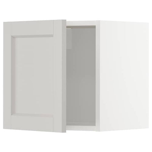 METOD - METOD Wall cabinet, white/Lerhyttan light grey, 40x40 cm