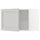 METOD wall cabinet, white/Lerhyttan light grey, 60x40 cm