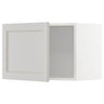 METOD wall cabinet, white/Lerhyttan light grey, 60x40 cm