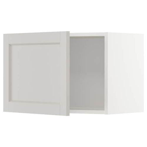 METOD - METOD Wall cabinet, white/Lerhyttan light grey, 60x40 cm