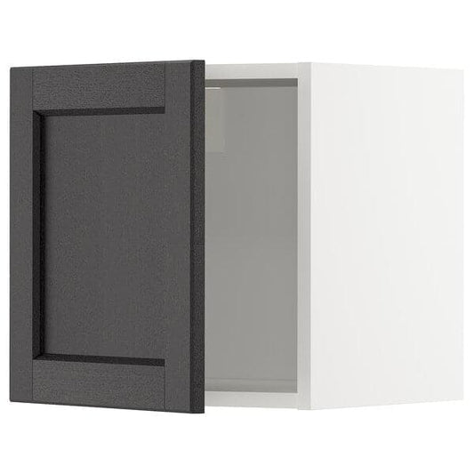 Ikea METOD - Wall cabinet, white/Lerhyttan black stained , 40x40 cm