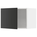 METOD wall cabinet, white/Nickebo matt anthracite, 60x40 cm