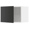 METOD wall cabinet, white/Nickebo matt anthracite, 60x40 cm