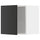 METOD - Wall cabinet, white/Nickebo matt anthracite , 40x40 cm
